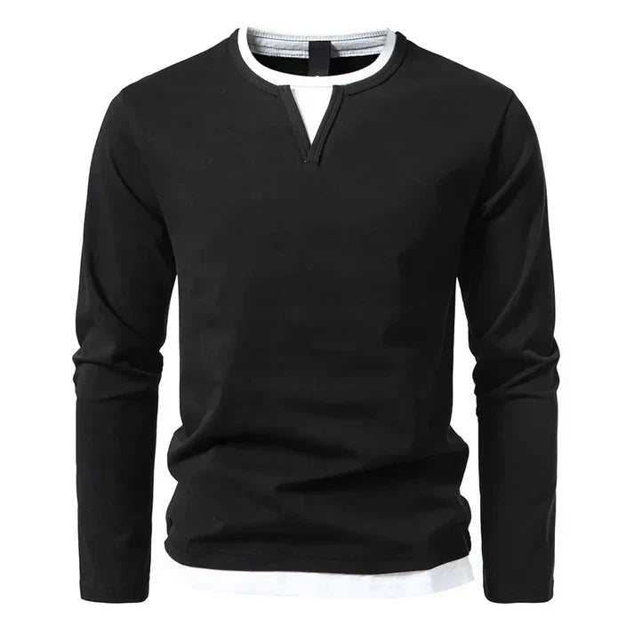 Alwin | Premium Longsleeve In Cotone Pettinato