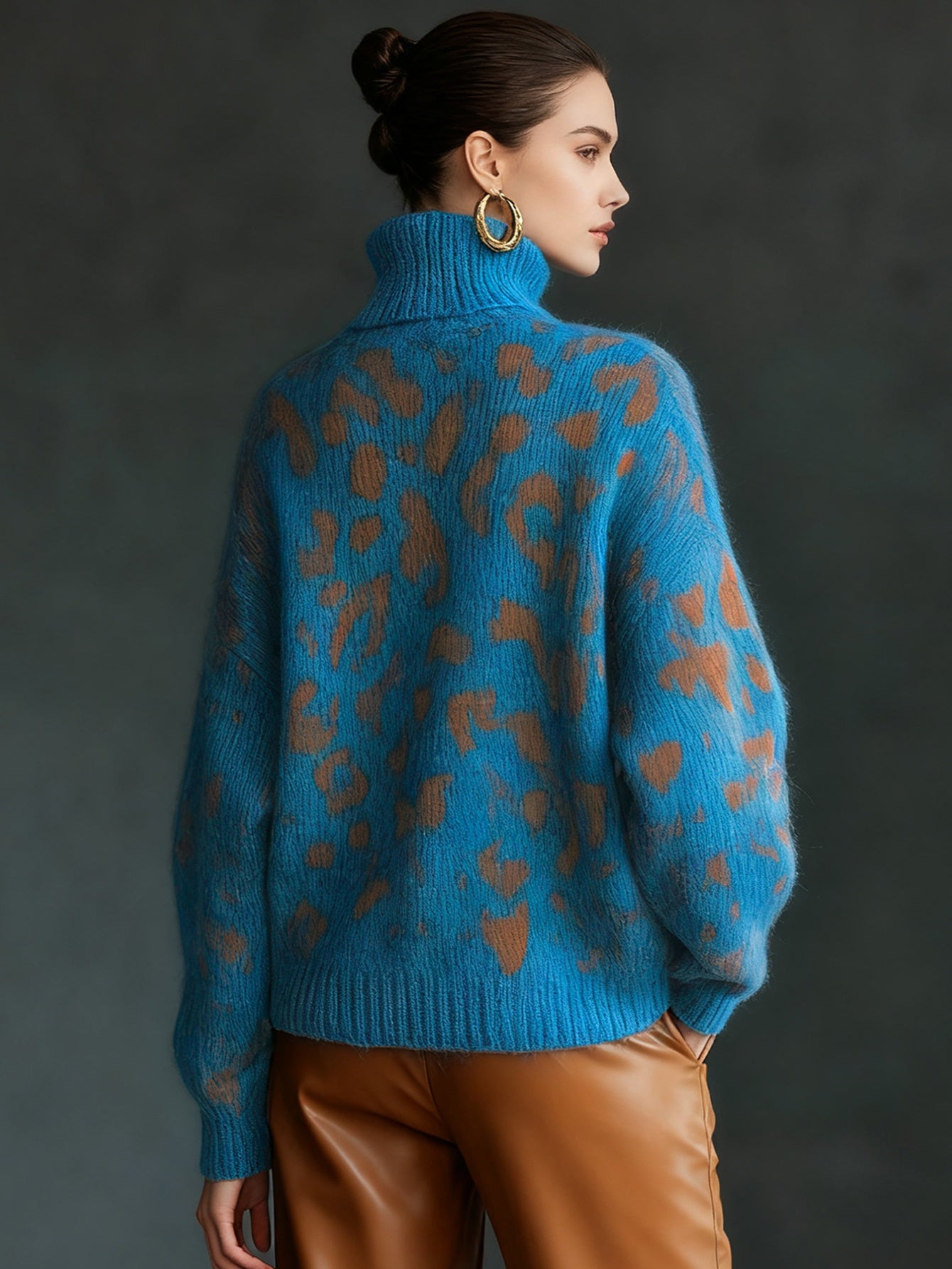 Maglione Collo Alto Effetto Snellente