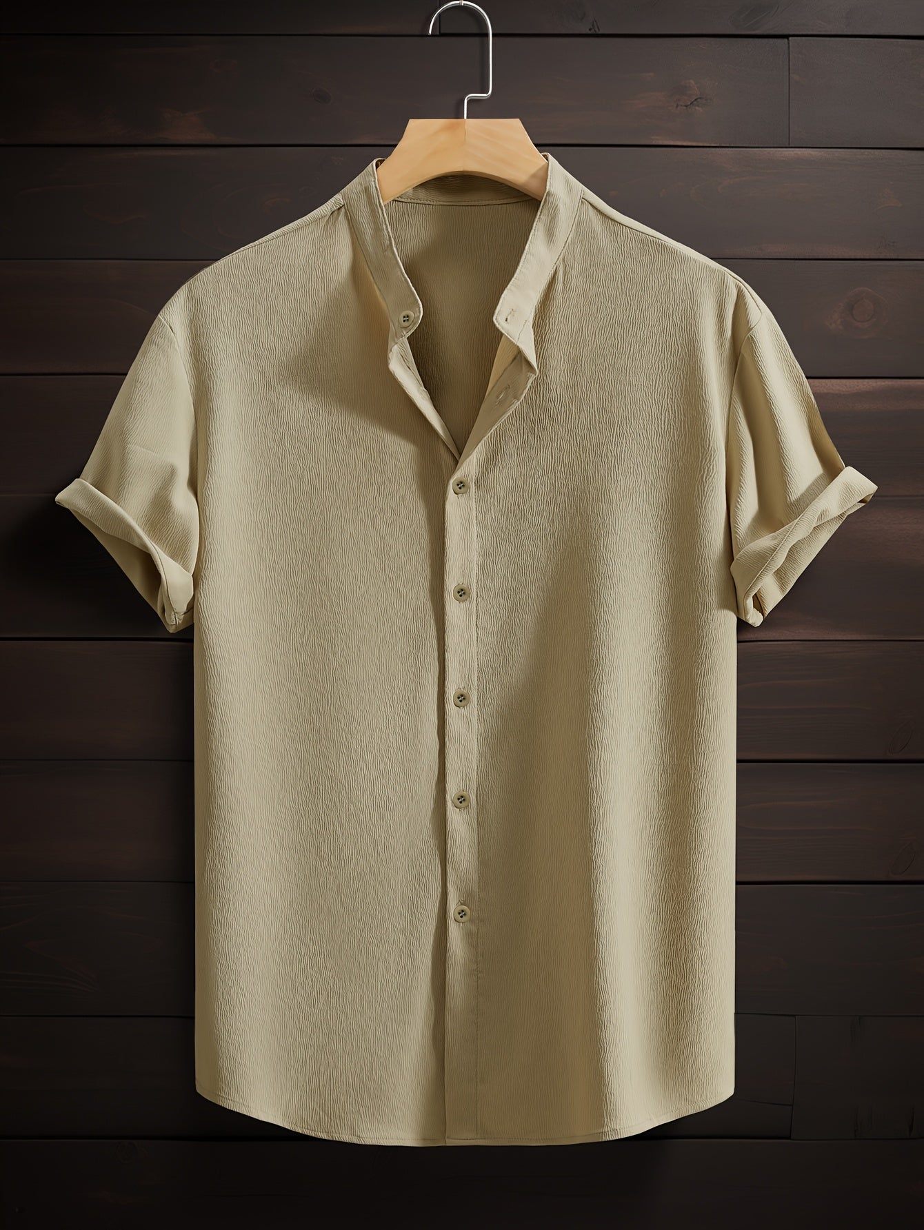 LUCA™ | CAMICIA ESTIVA CON COLLETTO COREANO DI RAVELLI MILANO