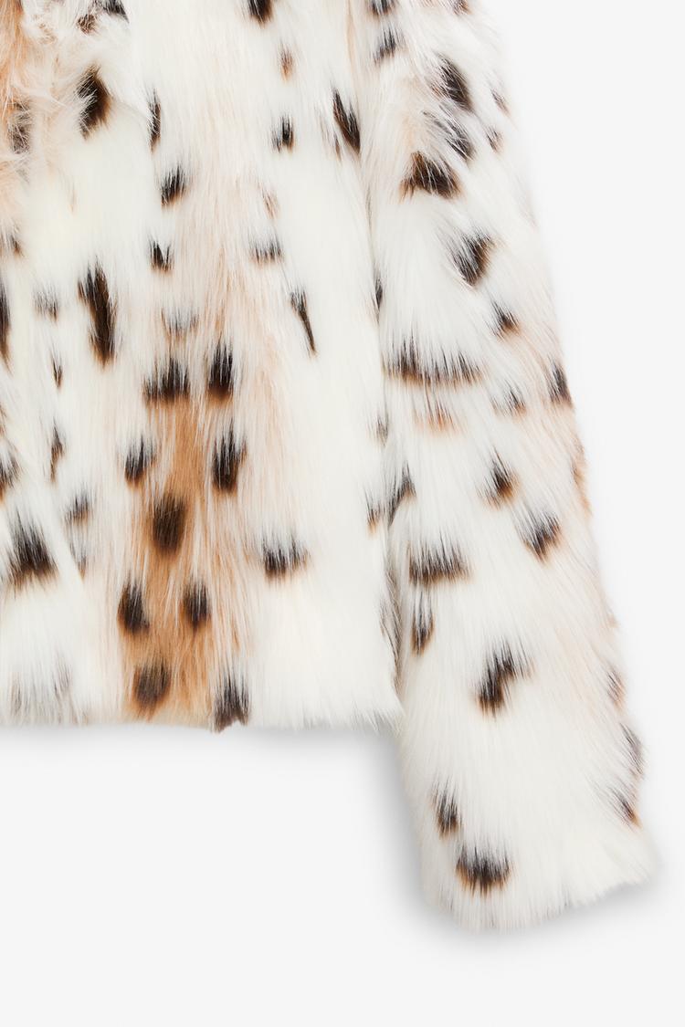 GIACCA IN FINTA PELLICCIA LEOPARDO