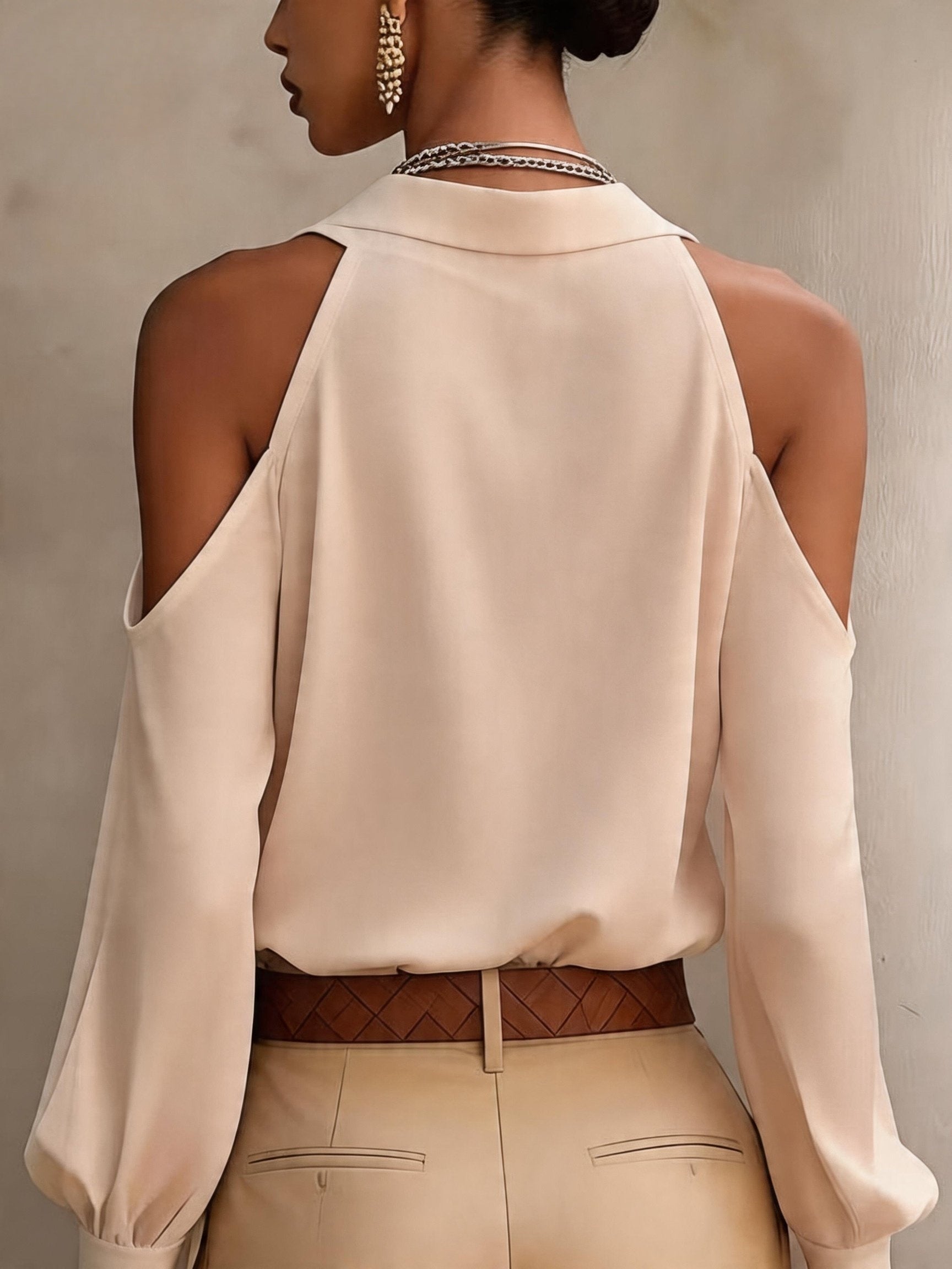 SOFIA™ | BLUSA ELEGANTE OPEN-SHOULDER DI RAVELLI MILANO