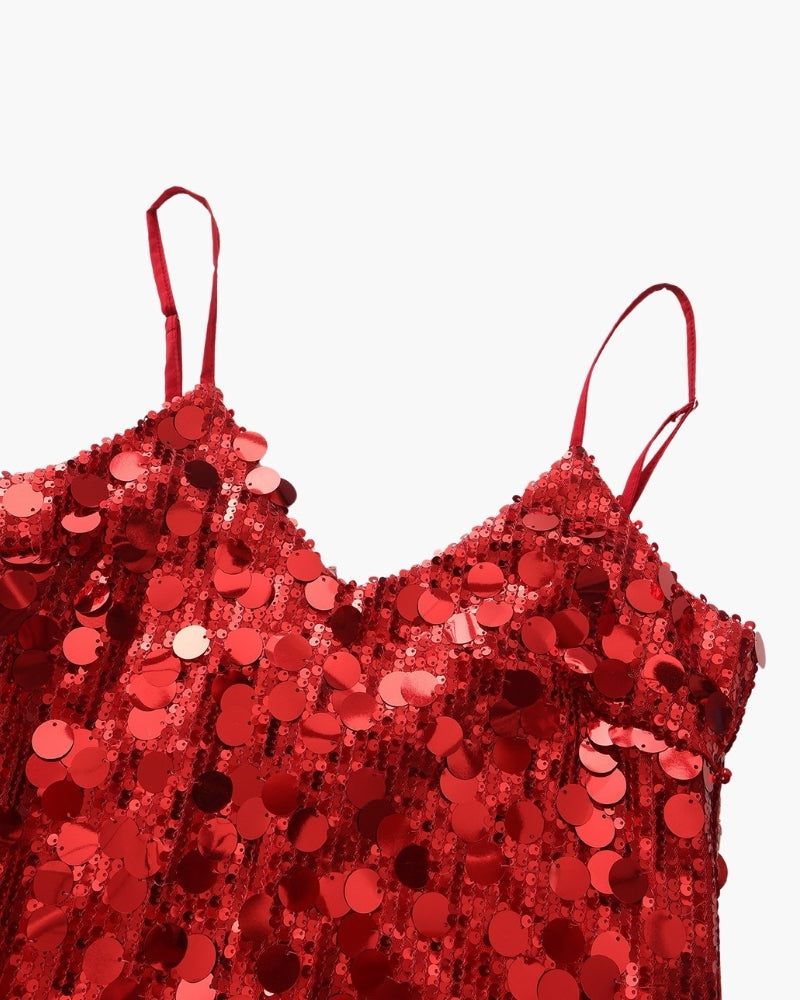 Mini Abito da Party con Paillettes