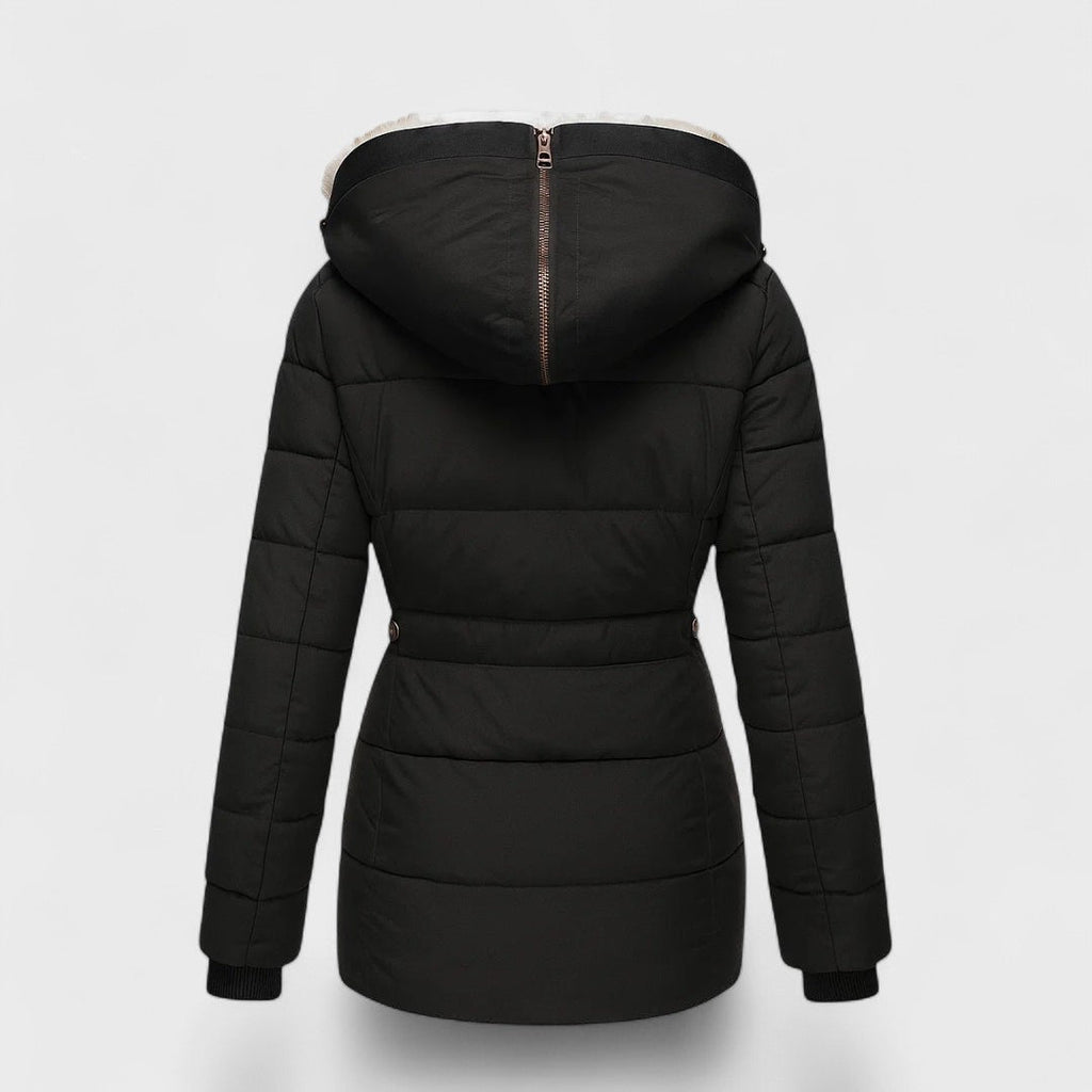 Marlene - Cappotto invernale imbottito in pelliccia