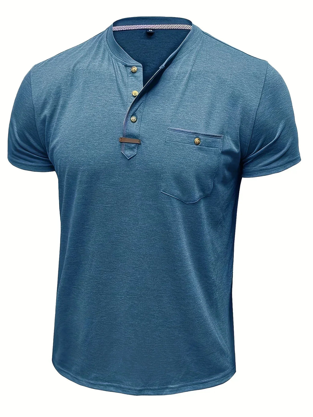Saxon Elegante T-shirt a girocollo con tasca