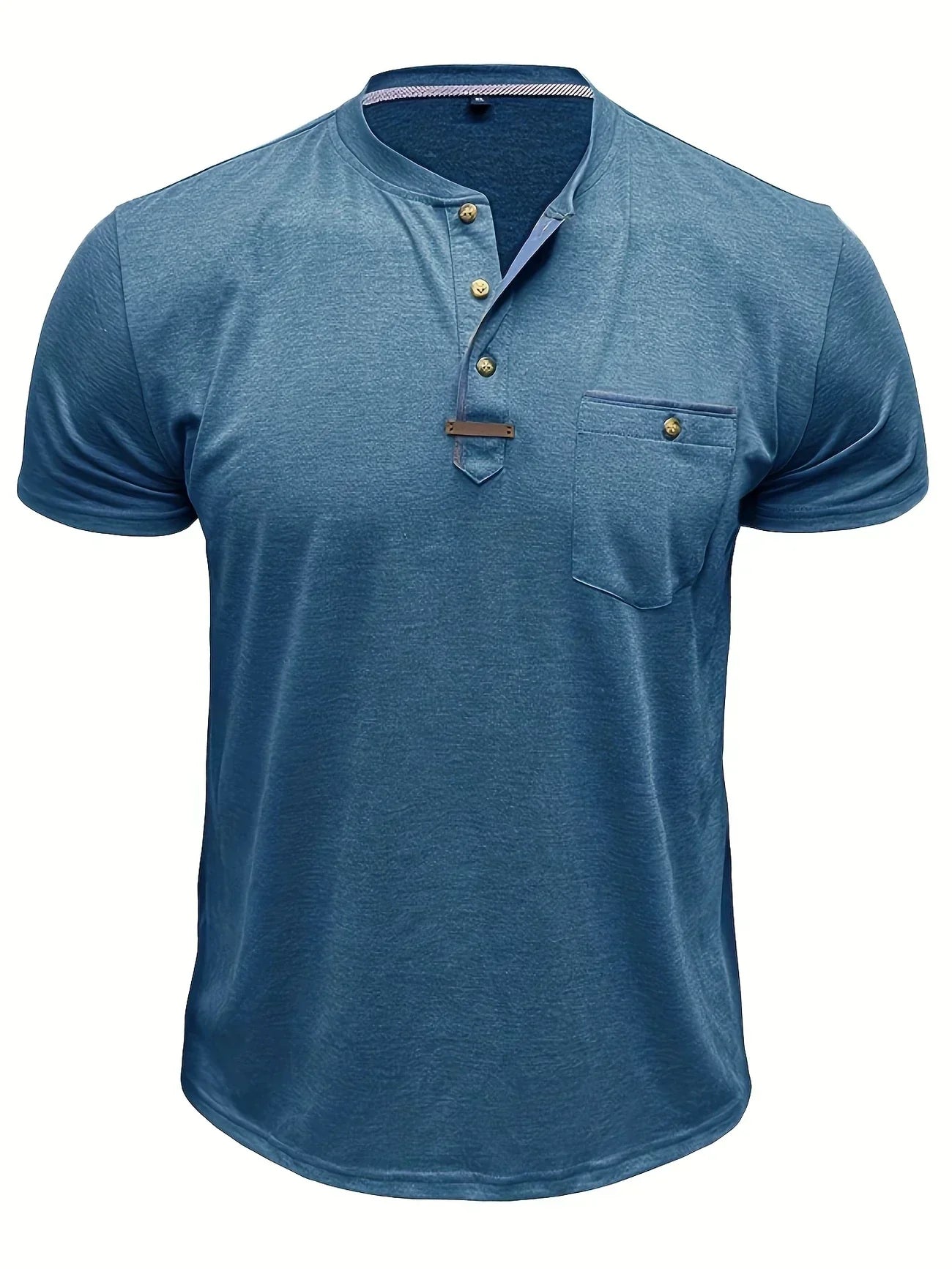 Saxon Elegante T-shirt a girocollo con tasca