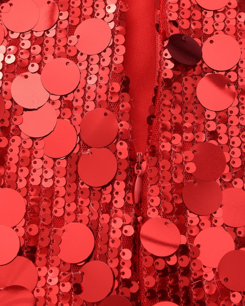 Mini Abito da Party con Paillettes