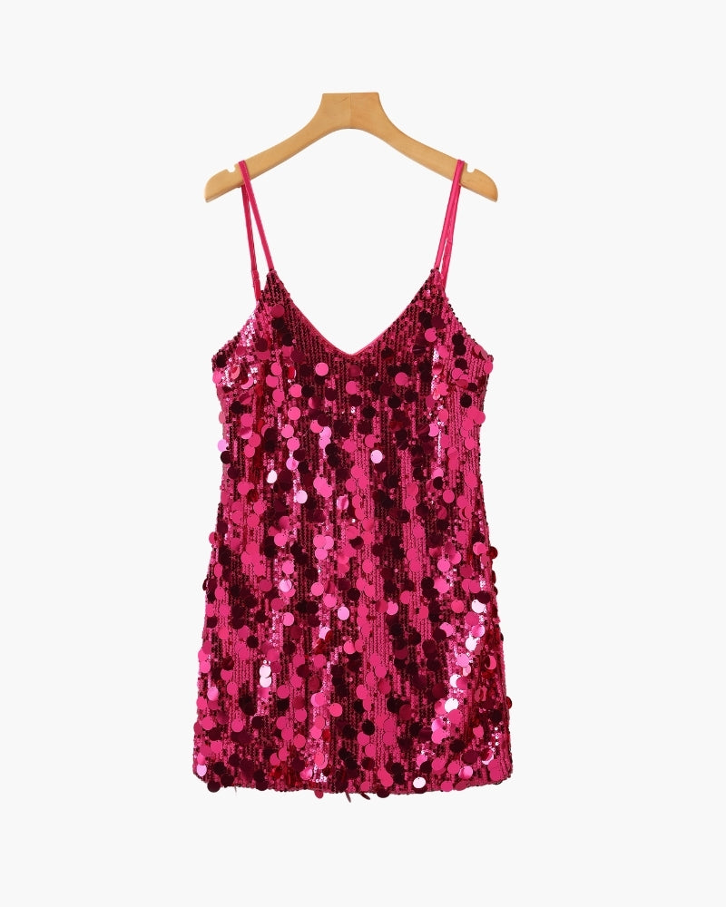 Mini Abito da Party con Paillettes