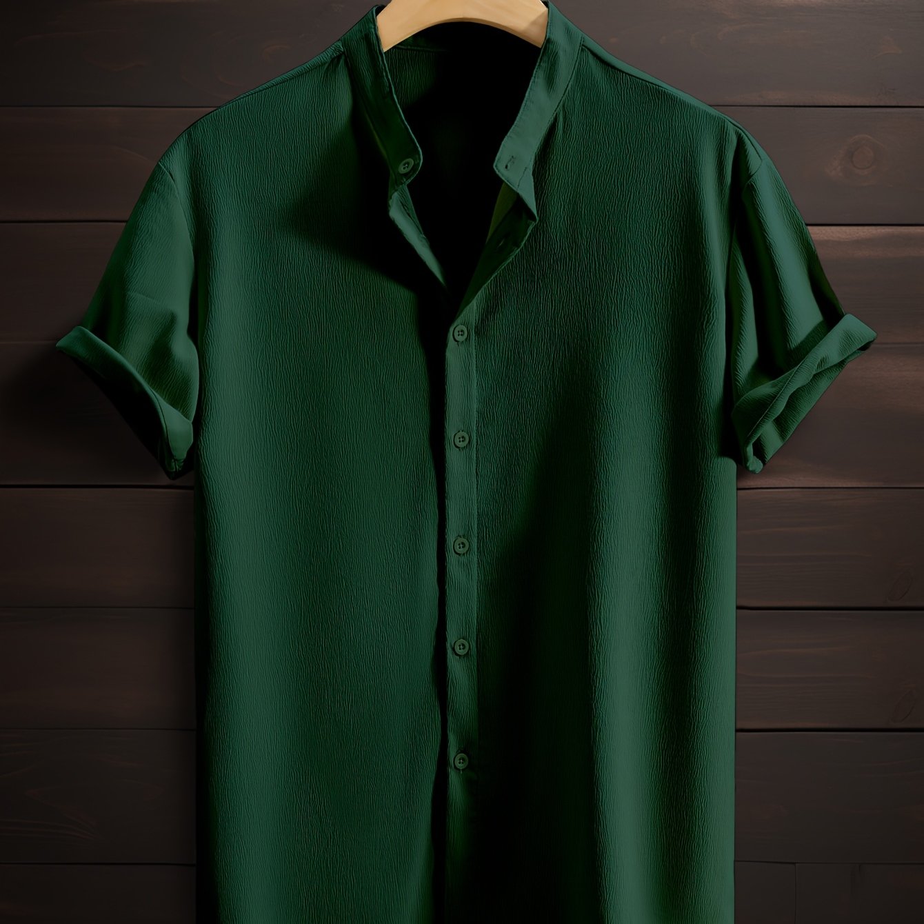 LUCA™ | CAMICIA ESTIVA CON COLLETTO COREANO DI RAVELLI MILANO