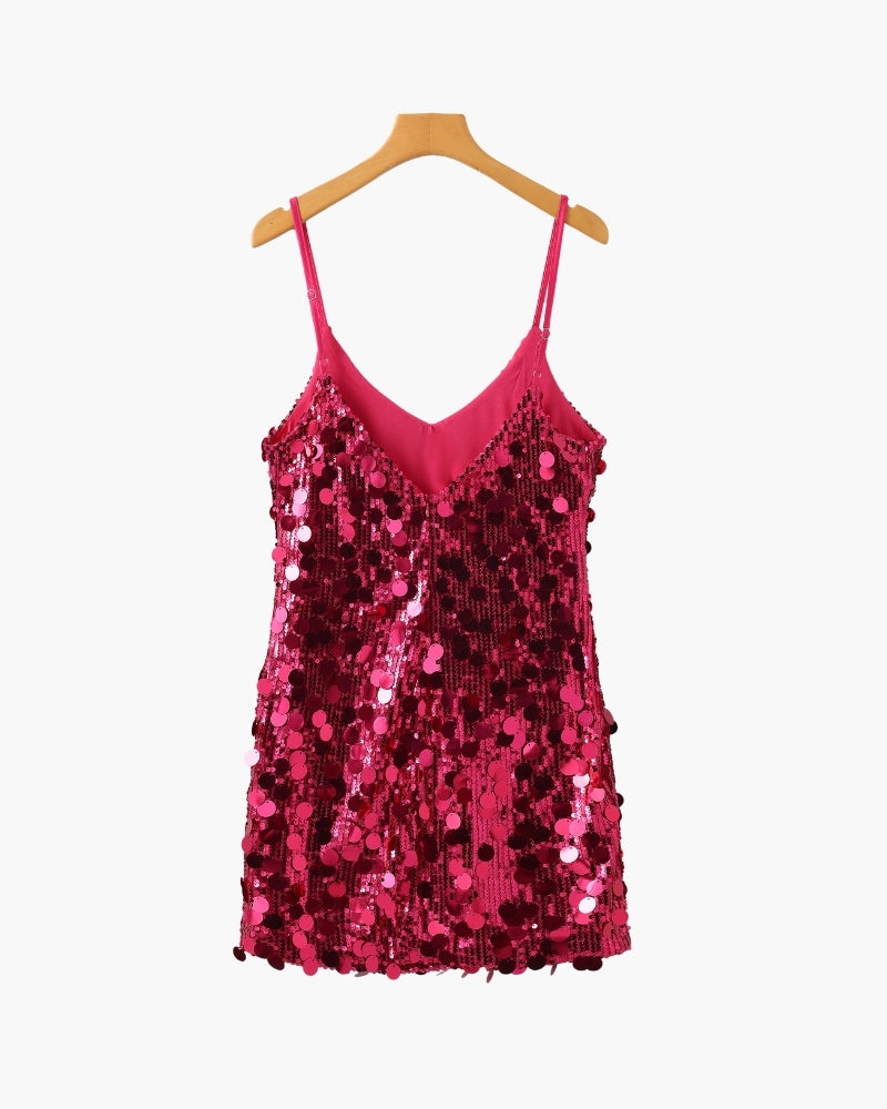 Mini Abito da Party con Paillettes
