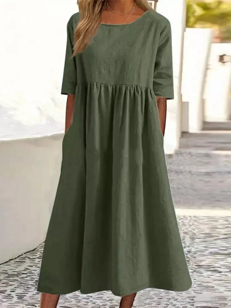 Joan | Elegant Short-Sleeved Dress