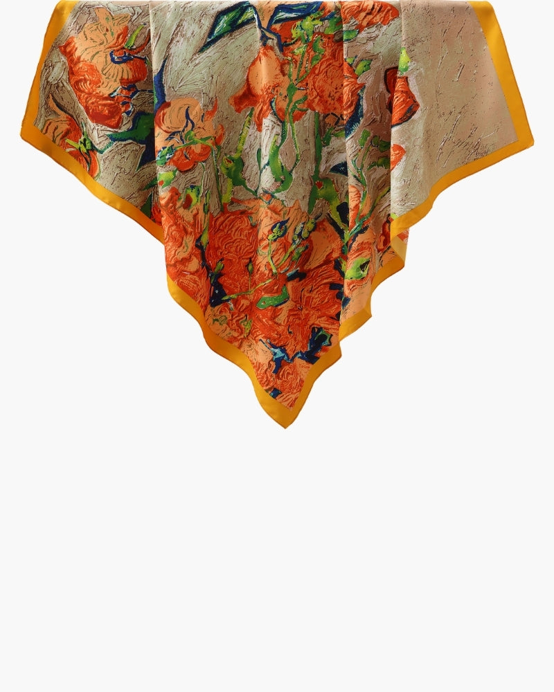 Foulard Giardino Impressionista Stile Ravelli Milano