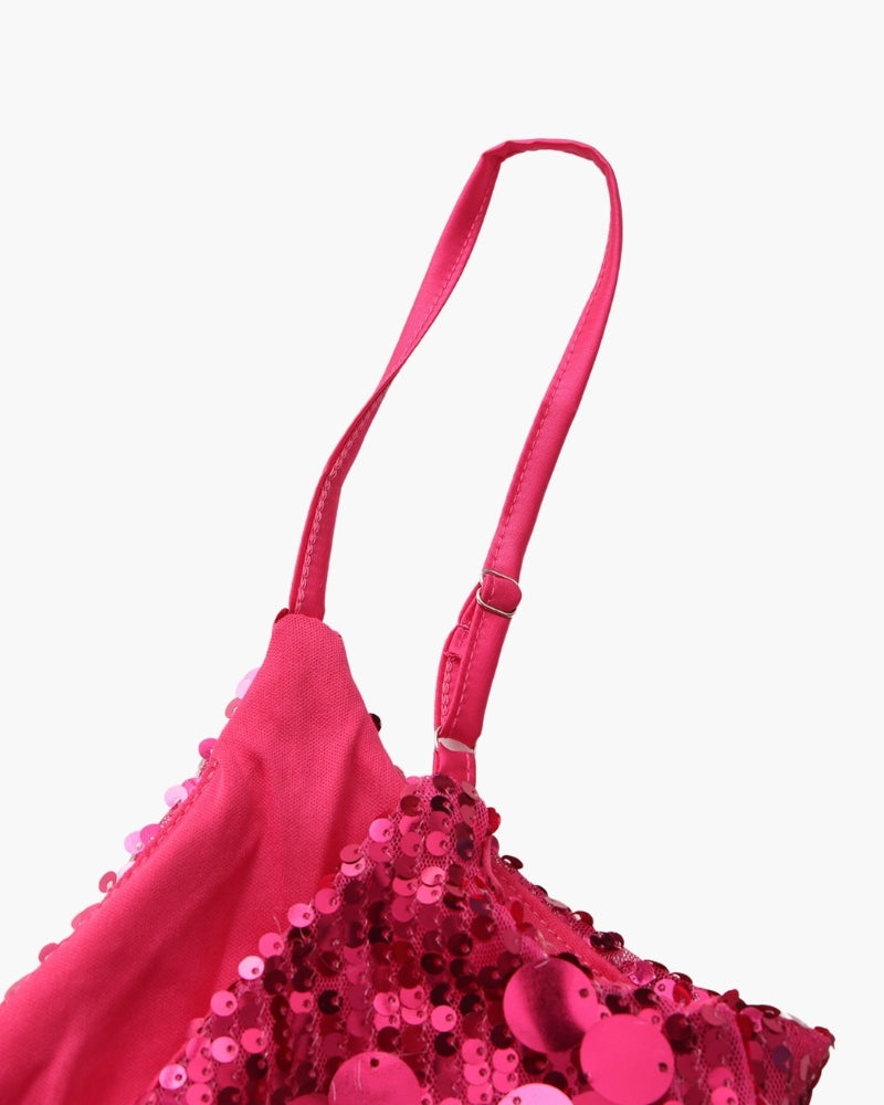 Mini Abito da Party con Paillettes