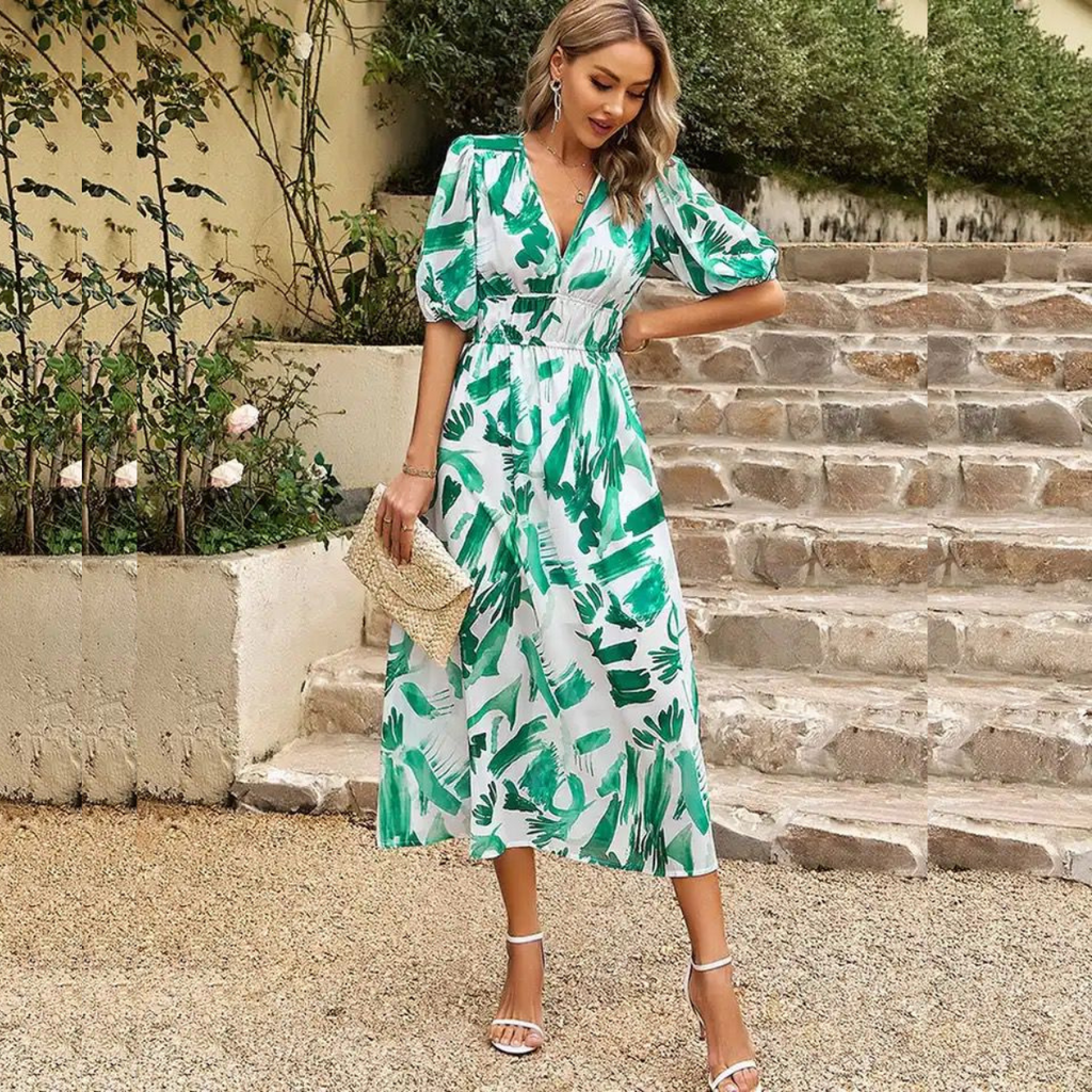Mira Print Dress