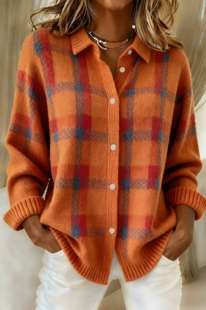 Carla™ | Cardigan Morbido a Quadri