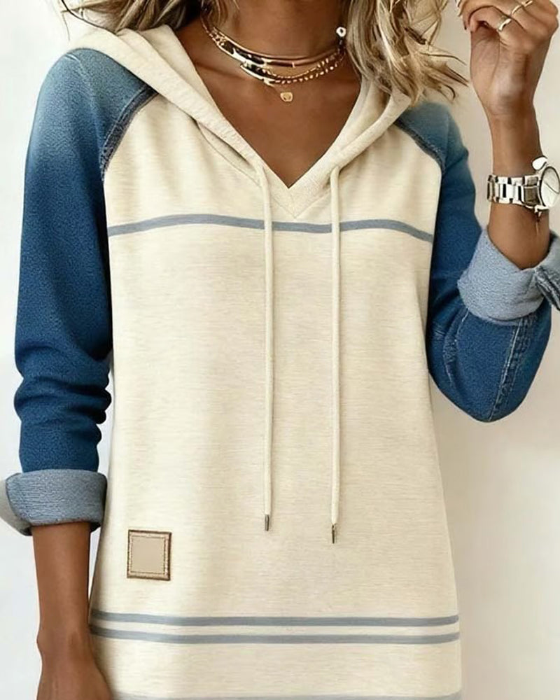Alma | Striped Hooded Dress