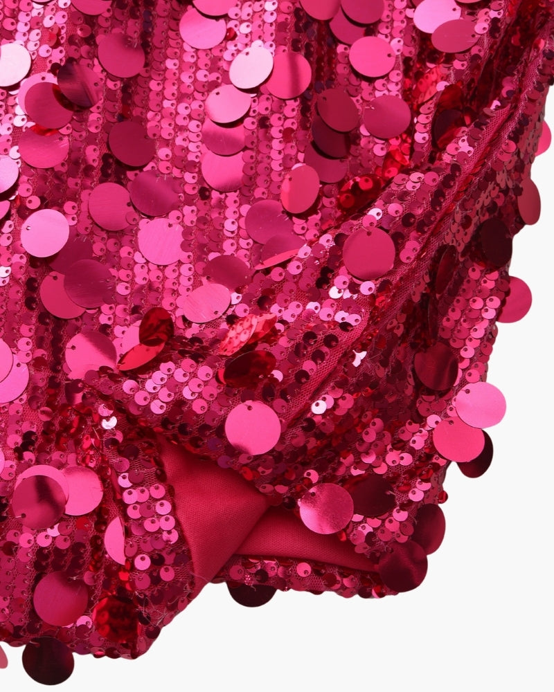 Mini Abito da Party con Paillettes