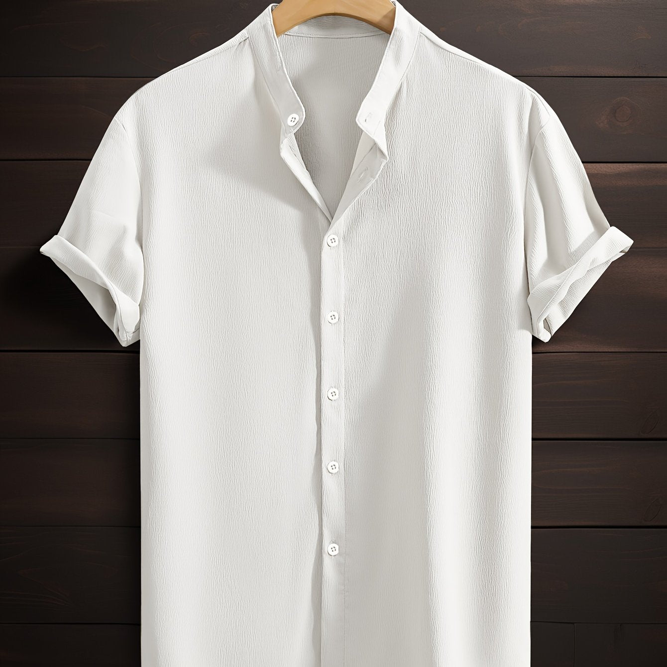 LUCA™ | CAMICIA ESTIVA CON COLLETTO COREANO DI RAVELLI MILANO