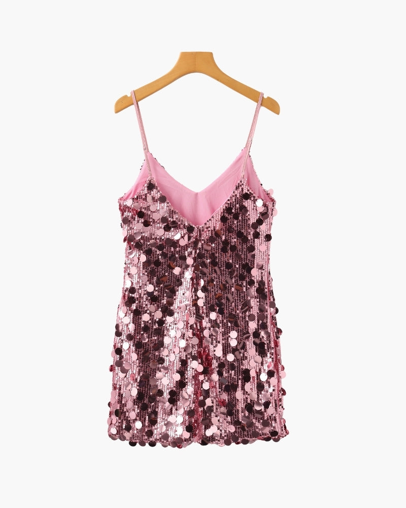 Mini Abito da Party con Paillettes