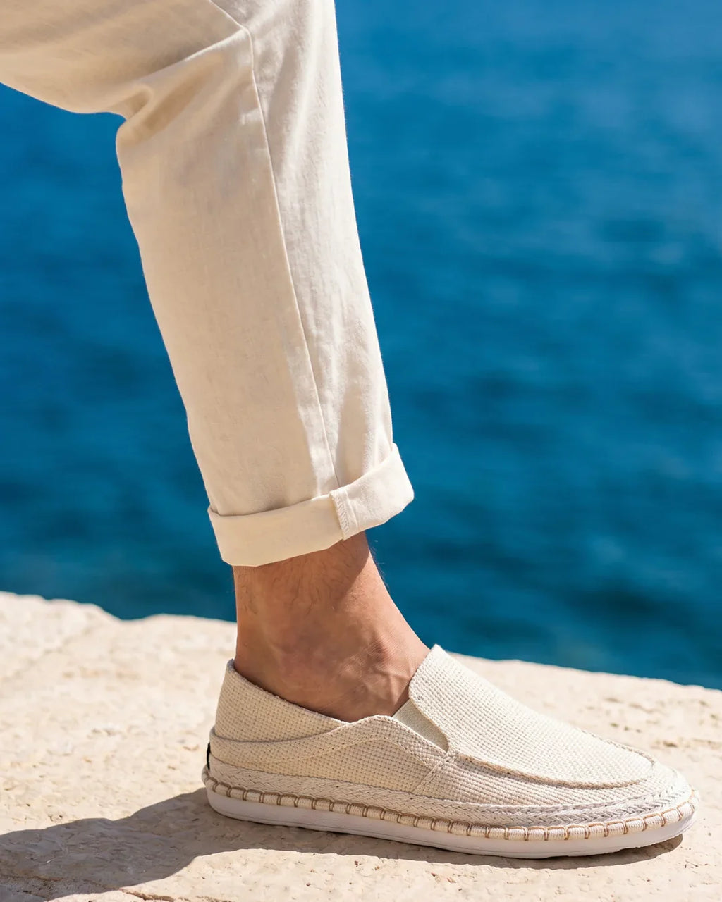 Amalfi — Scarpa in Canapa con Suola in Corda Intrecciata