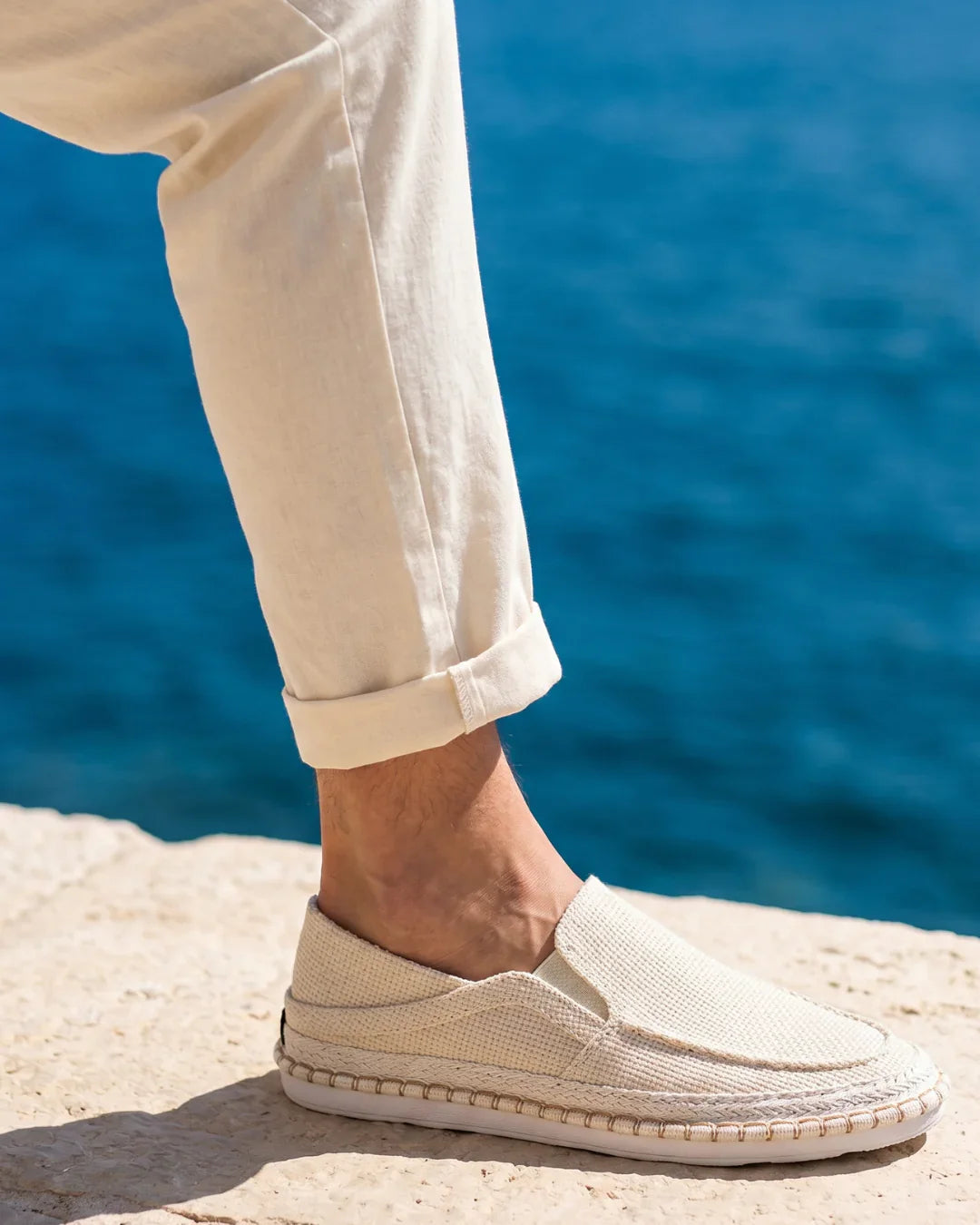 Amalfi — Scarpa in Canapa con Suola in Corda Intrecciata