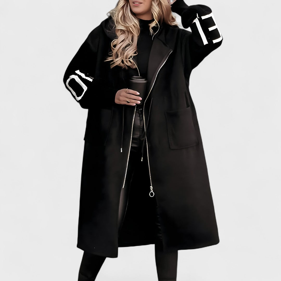 Rosana - Elegante cappotto con cappuccio