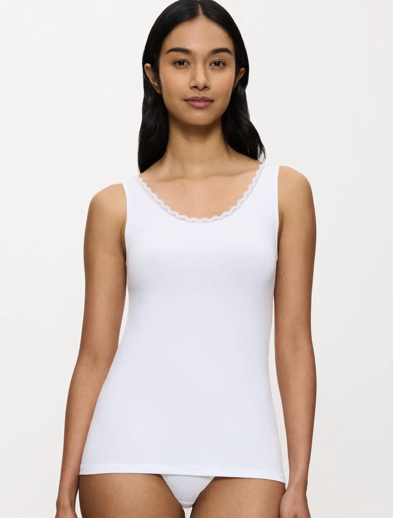 Hemd met kant - Feel Of Cotton Tank Top O - 2 kleuren
