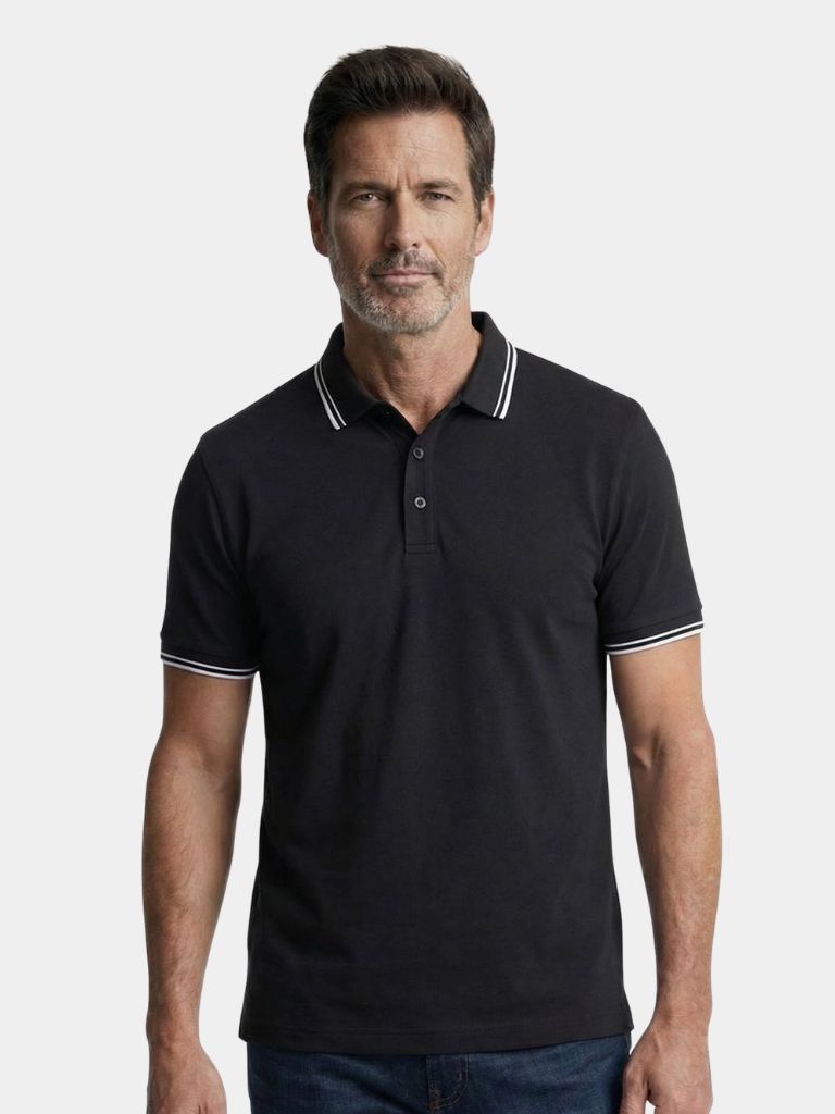 Polo con Rifinitura Obsidiana