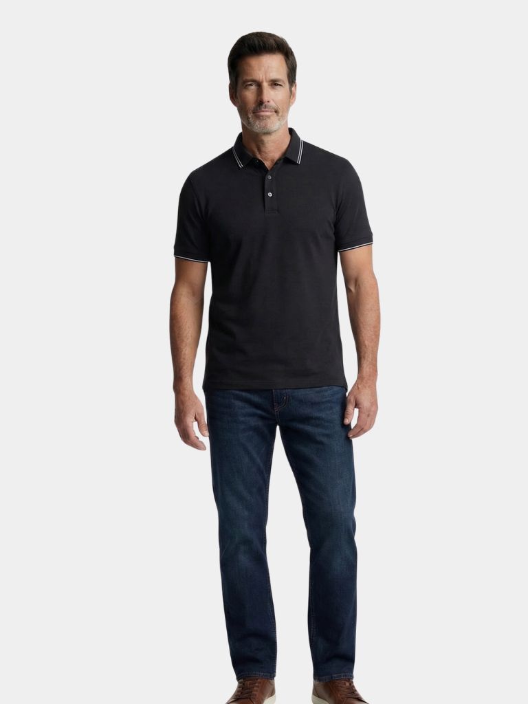 Polo con Rifinitura Obsidiana