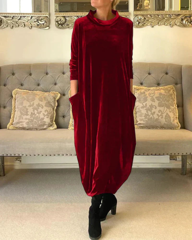 Lisette | Flowy Velvet Maxi Dress