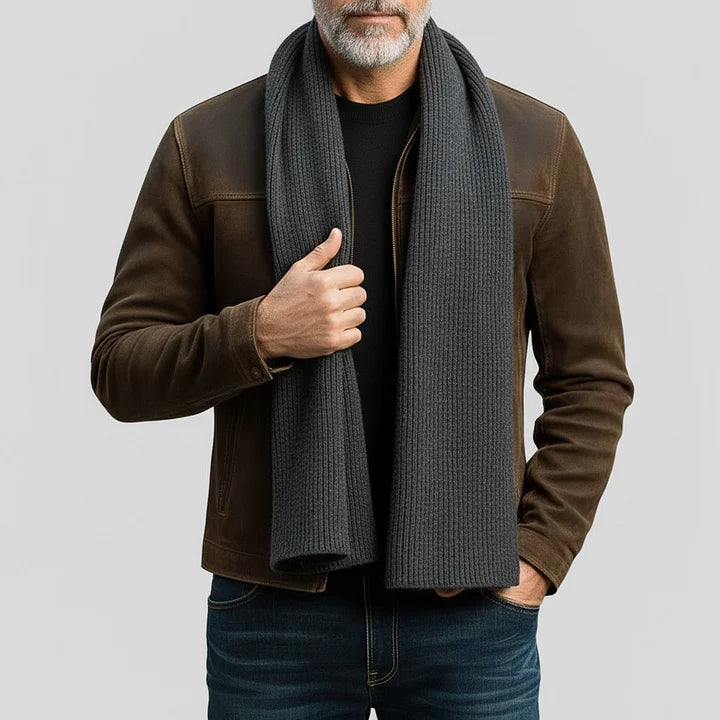 Giacca in Camoscio con Zip