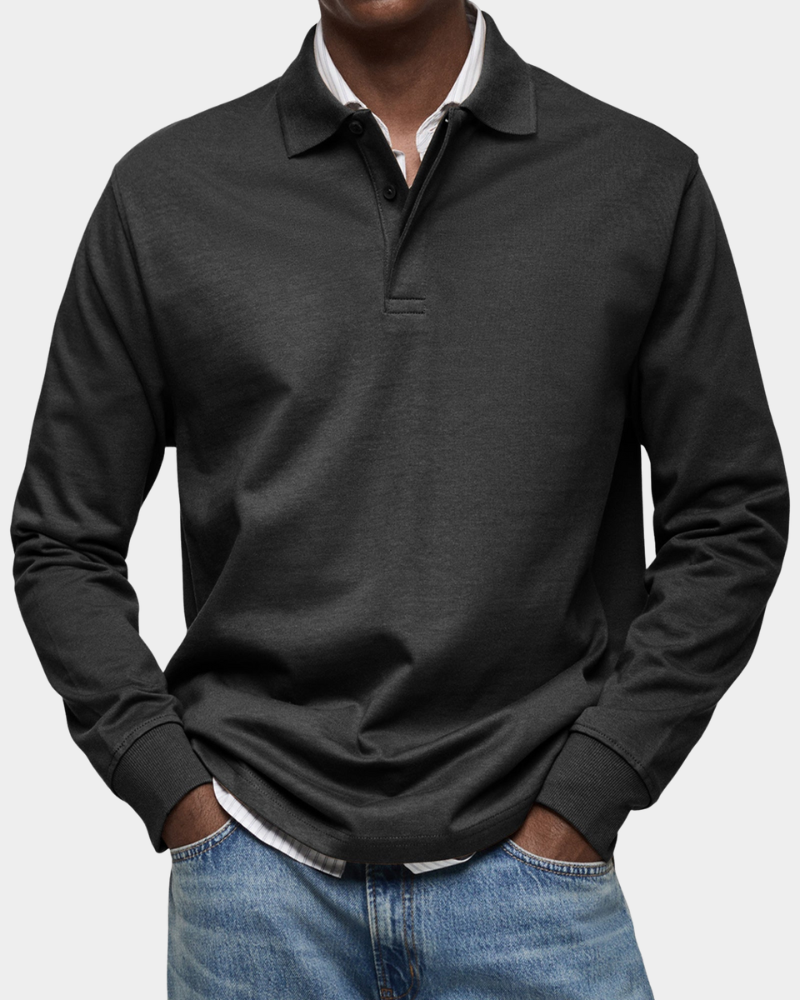 Wilson | Klassisches Langarm-Poloshirt