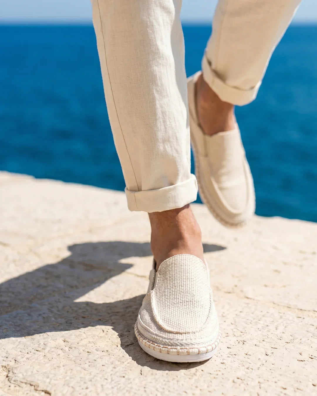 Amalfi — Scarpa in Canapa con Suola in Corda Intrecciata