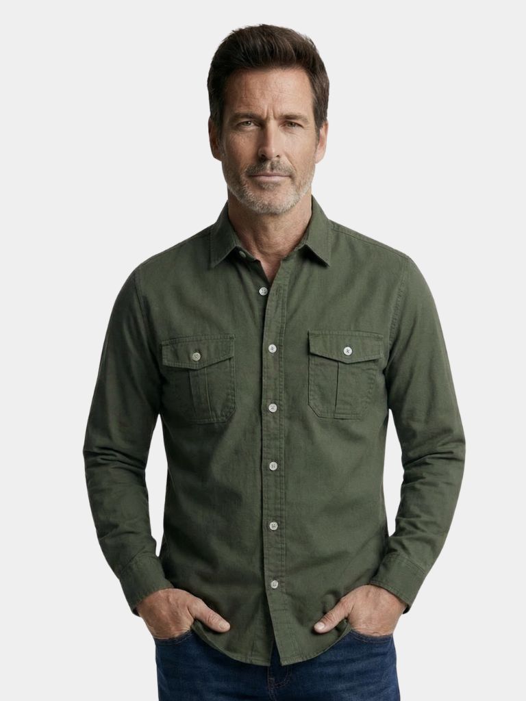 Camicia vintage a maniche lunghe