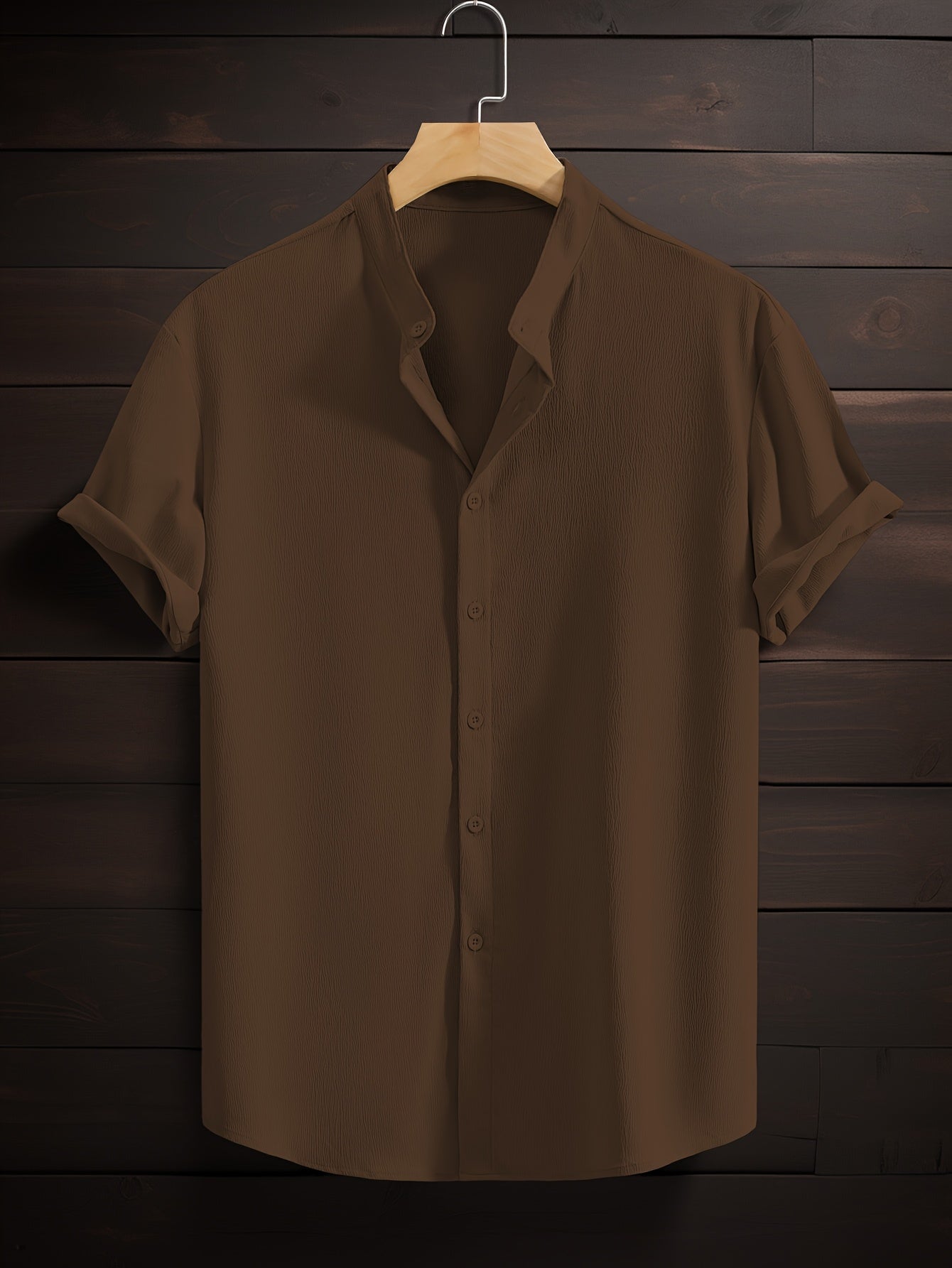 LUCA™ | CAMICIA ESTIVA CON COLLETTO COREANO DI RAVELLI MILANO