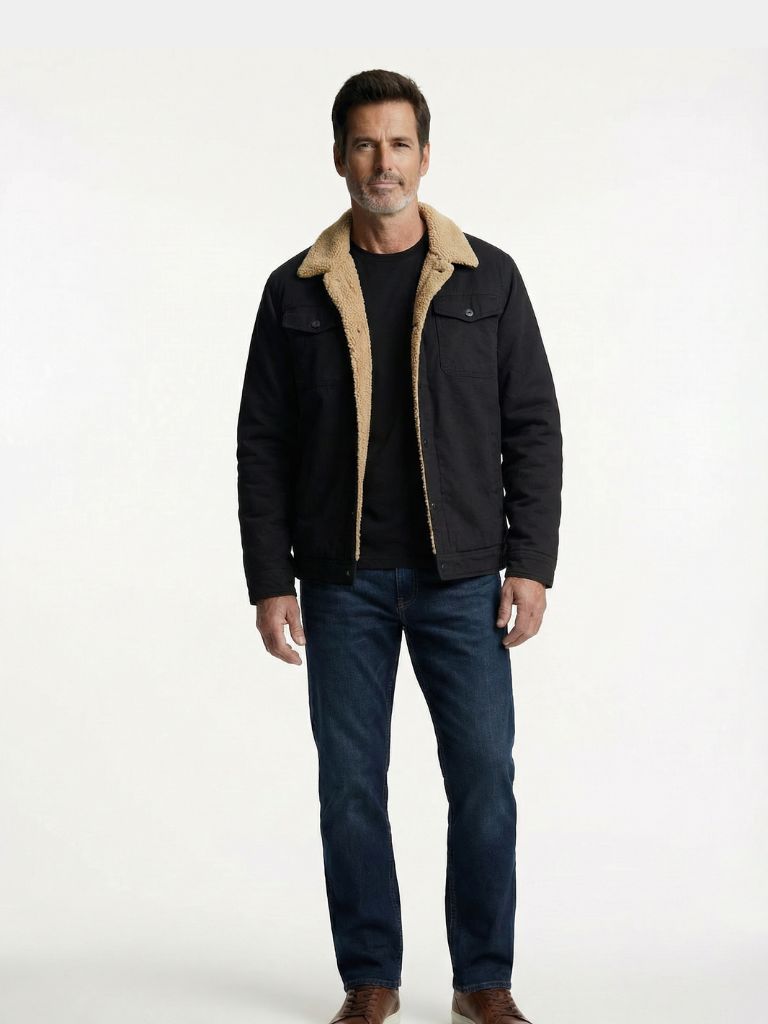 Giacca bomber in pile vintage