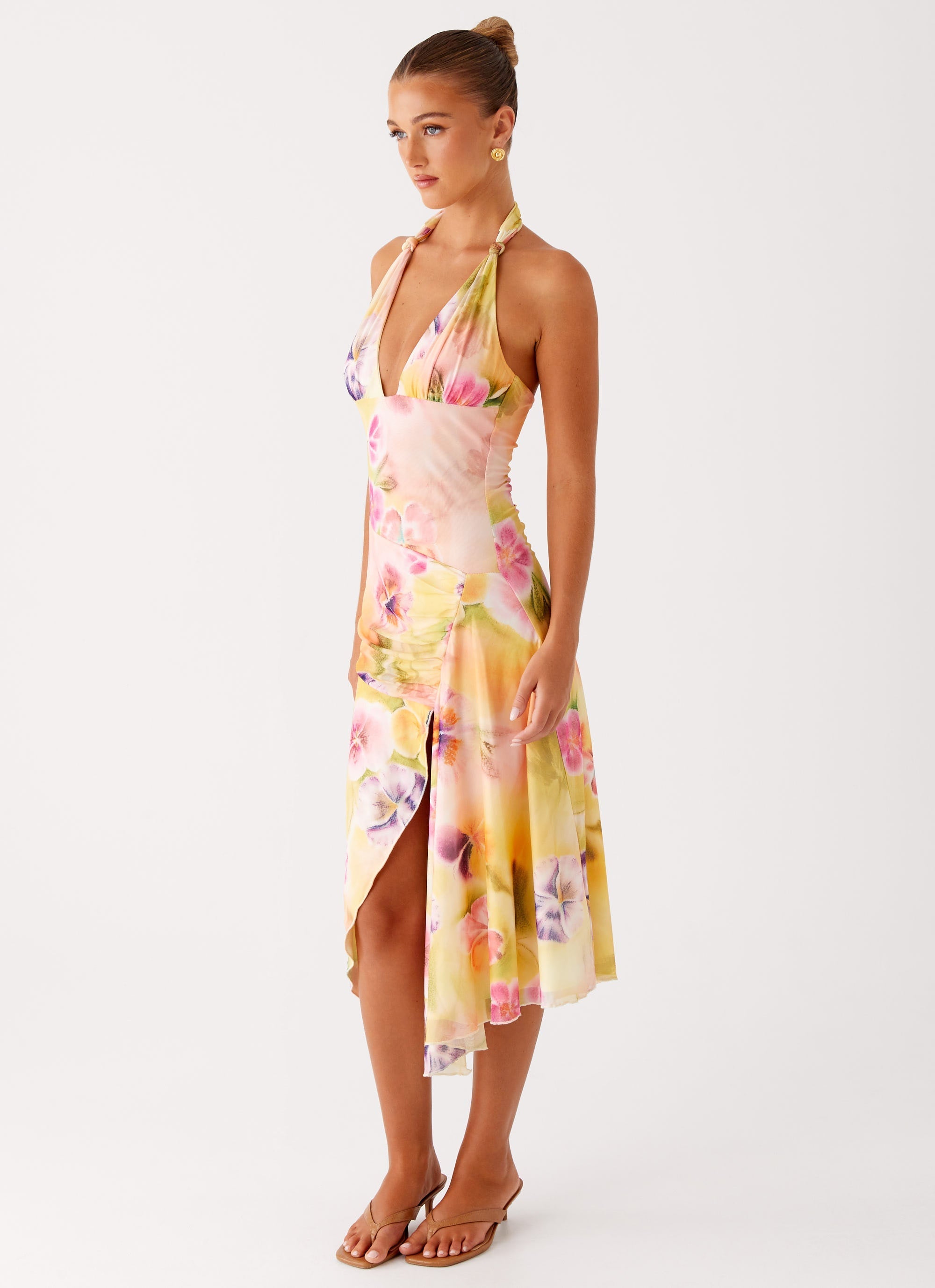 Floral Mirage Midi Dress