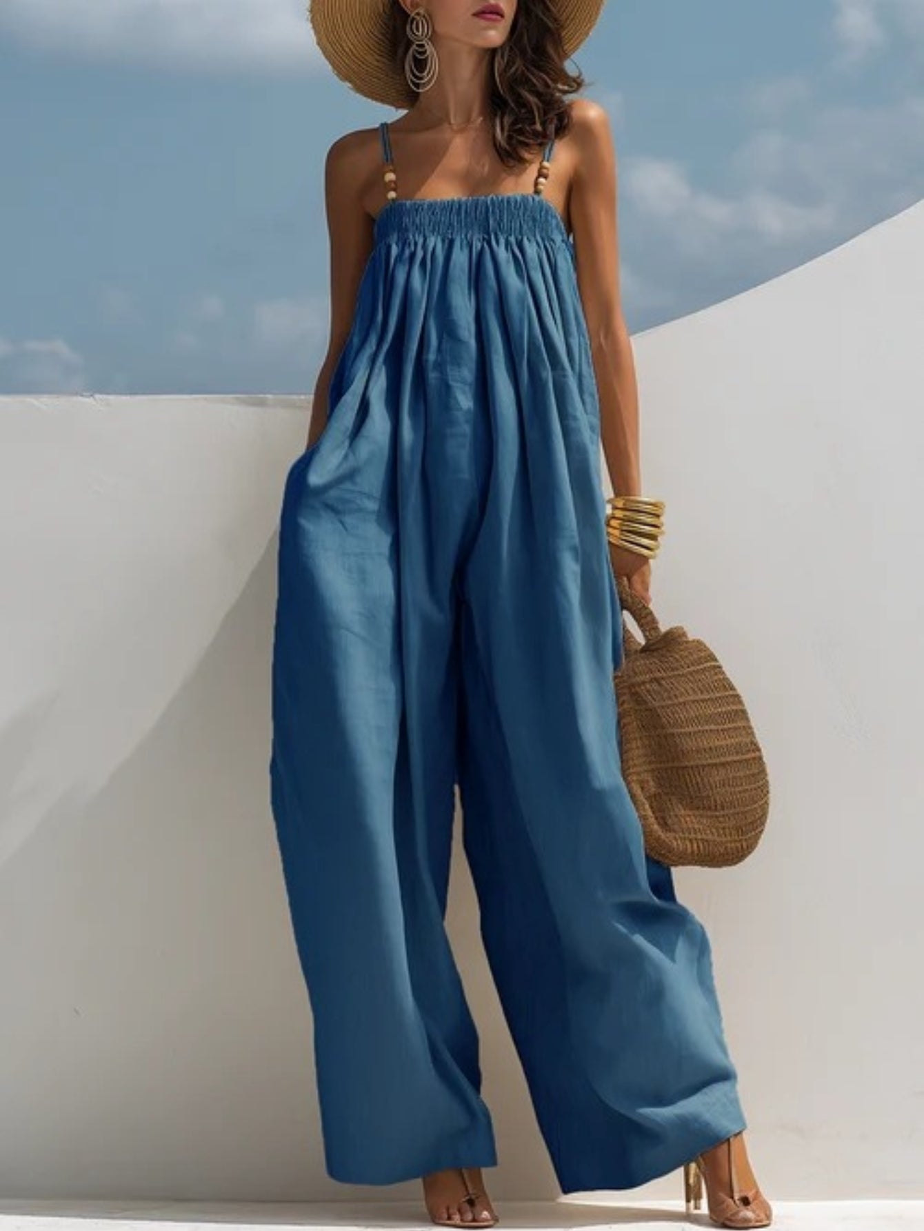 Madison | Tuta in denim a gamba larga