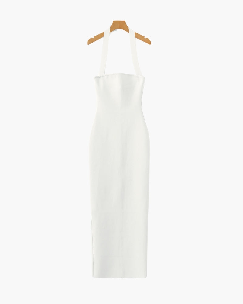 Abito Maxi Slim Fit con Scollo Halter