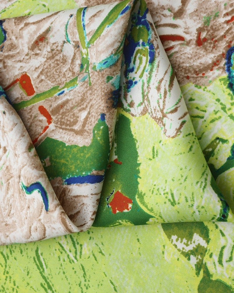Foulard Giardino Impressionista Stile Ravelli Milano