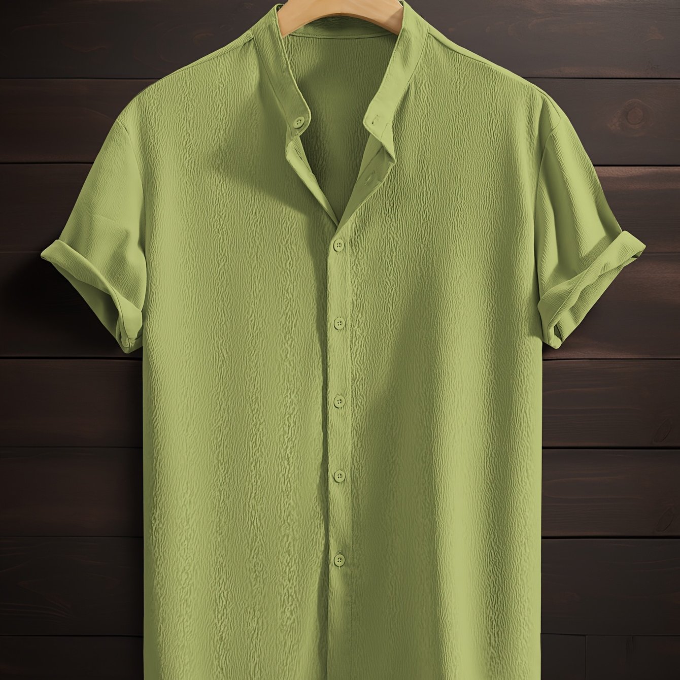 LUCA™ | CAMICIA ESTIVA CON COLLETTO COREANO DI RAVELLI MILANO