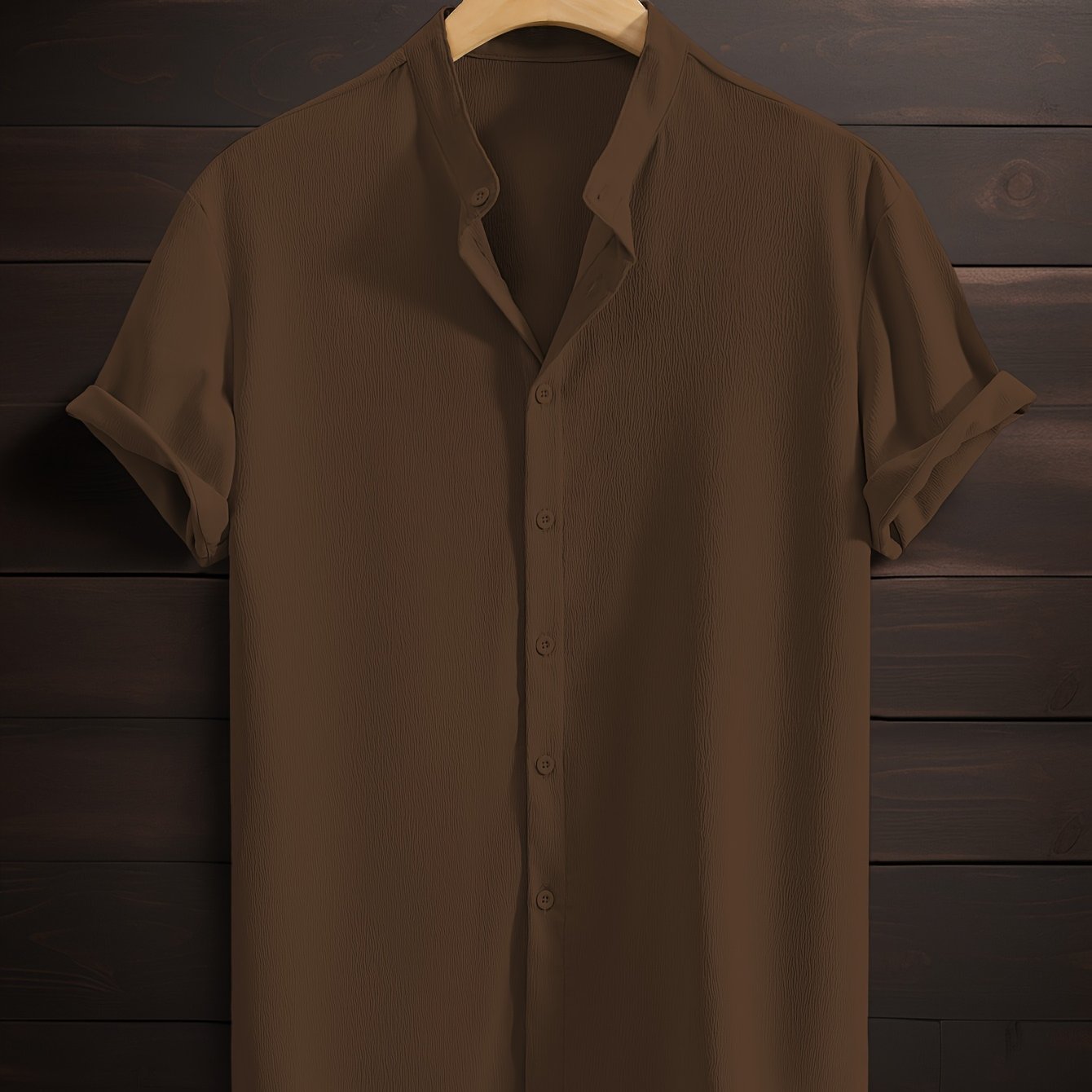 LUCA™ | CAMICIA ESTIVA CON COLLETTO COREANO DI RAVELLI MILANO