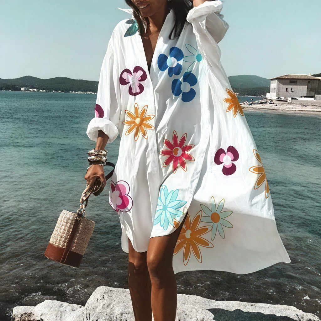 Abito Estivo Oversized con Bottoni