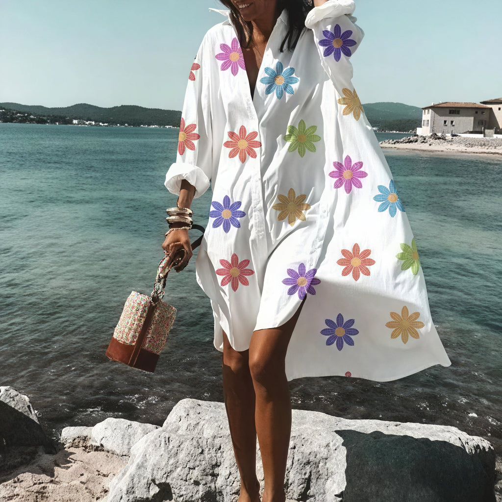 Abito Estivo Oversized con Bottoni