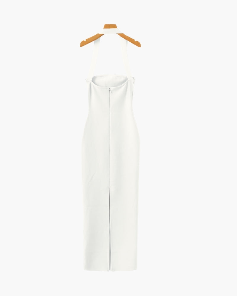 Abito Maxi Slim Fit con Scollo Halter
