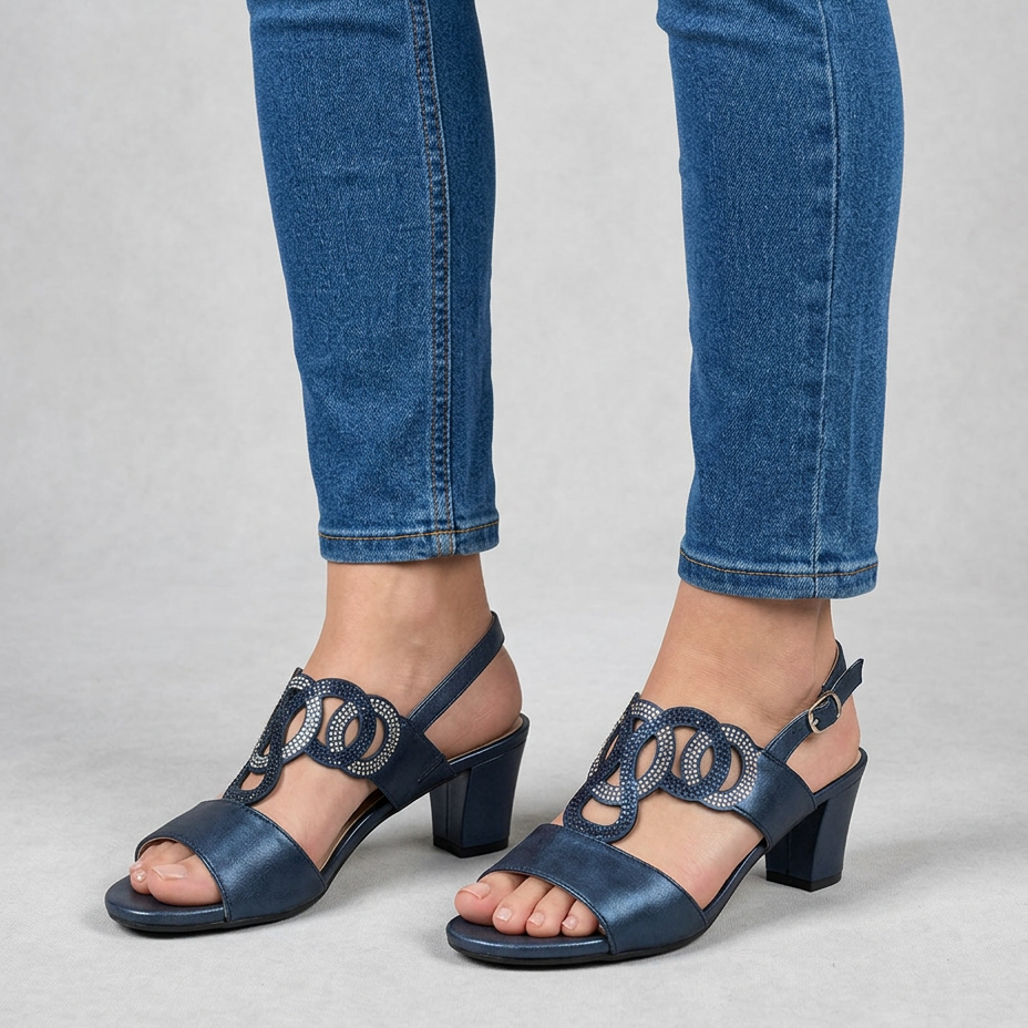 Gea - Sandalo comodo donna con tacco
