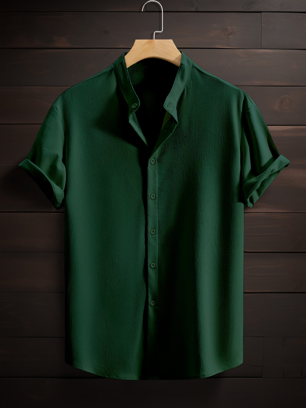 LUCA™ | CAMICIA ESTIVA CON COLLETTO COREANO DI RAVELLI MILANO