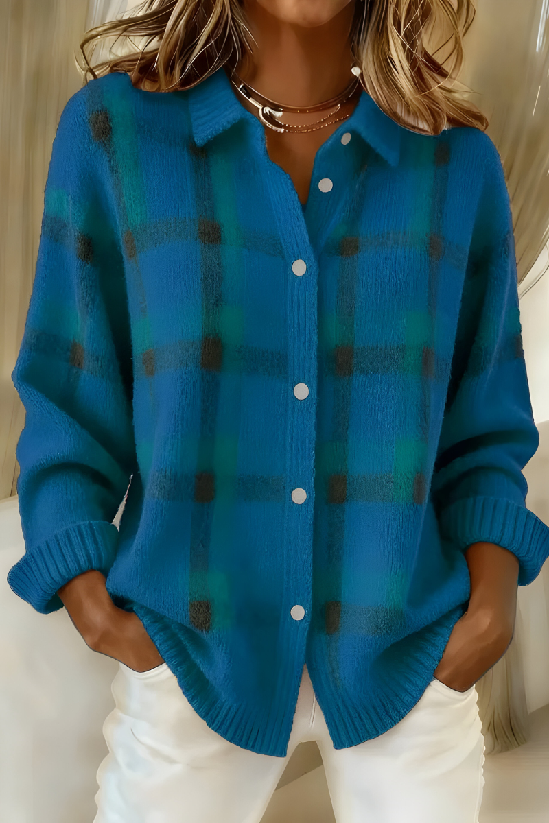 Carla™ | Cardigan Morbido a Quadri