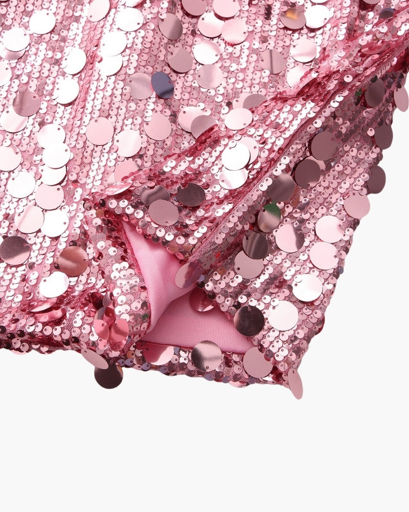 Mini Abito da Party con Paillettes