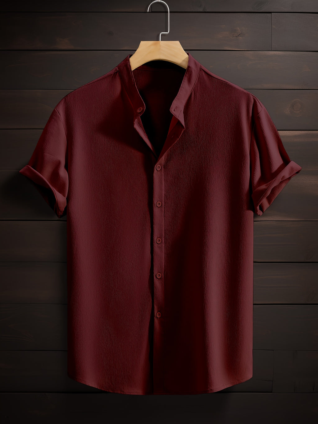 LUCA™ | CAMICIA ESTIVA CON COLLETTO COREANO DI RAVELLI MILANO