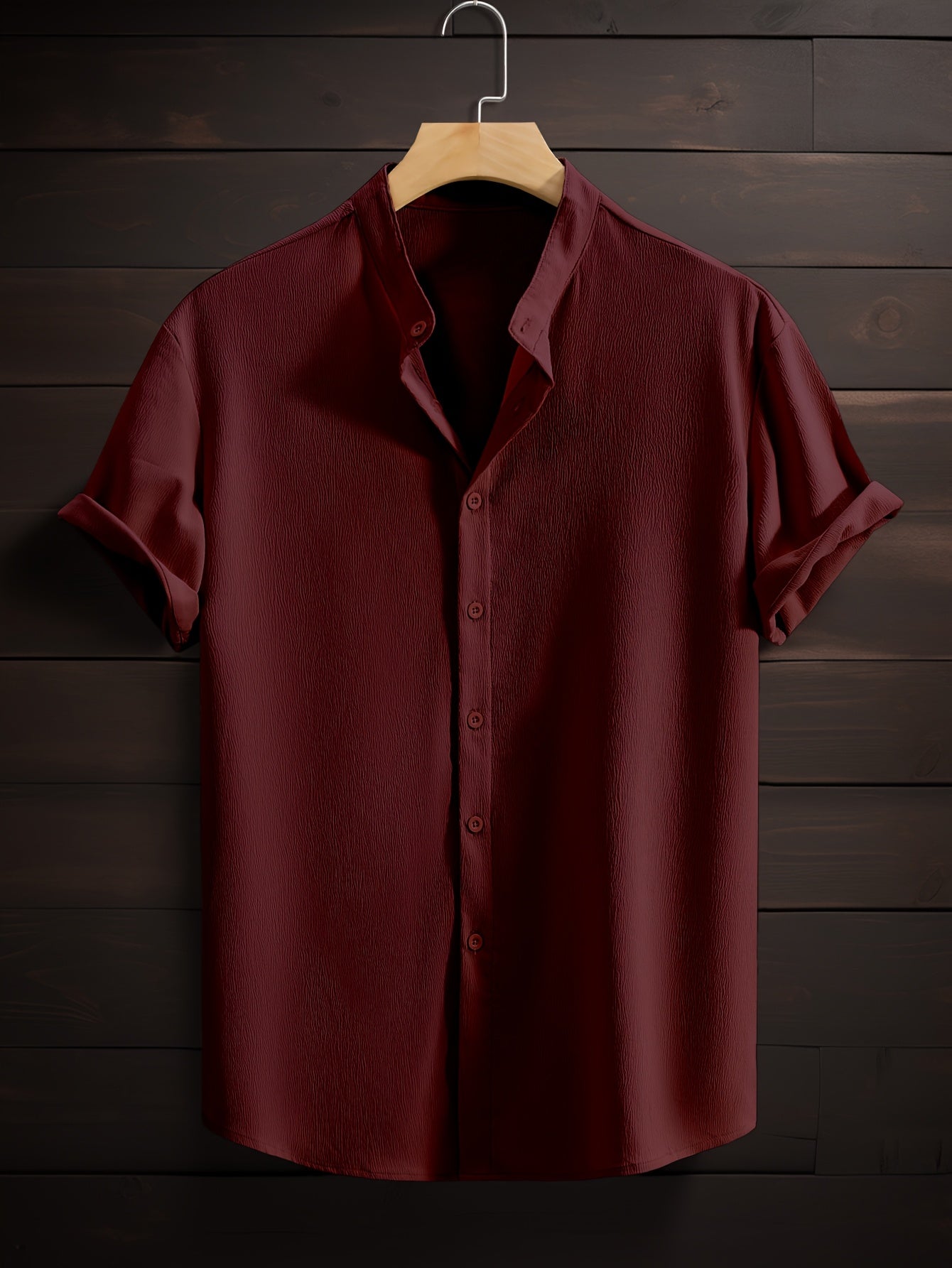 LUCA™ | CAMICIA ESTIVA CON COLLETTO COREANO DI RAVELLI MILANO